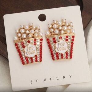 ✨Popcorn Earrings with Pearls and Crystals
